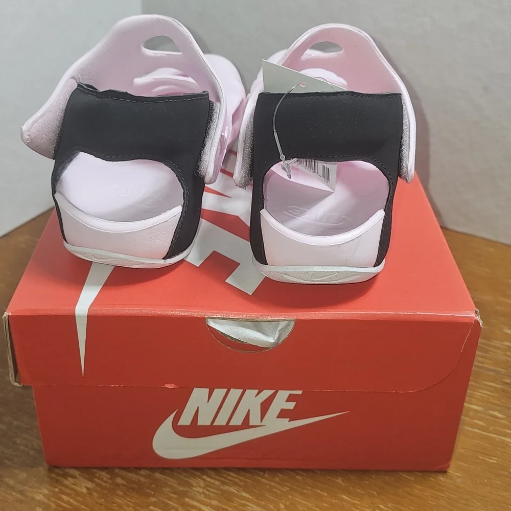 NWT Nike Sunray Protect 3 Sandals Pink White Black Size 3 Youth DH9462-601